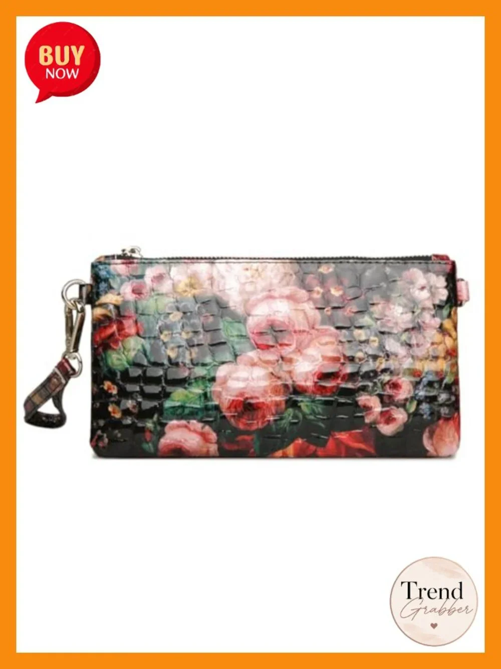 Genuine Leather Wristlet Purse Envelope Clutch Small Crossbody Bag